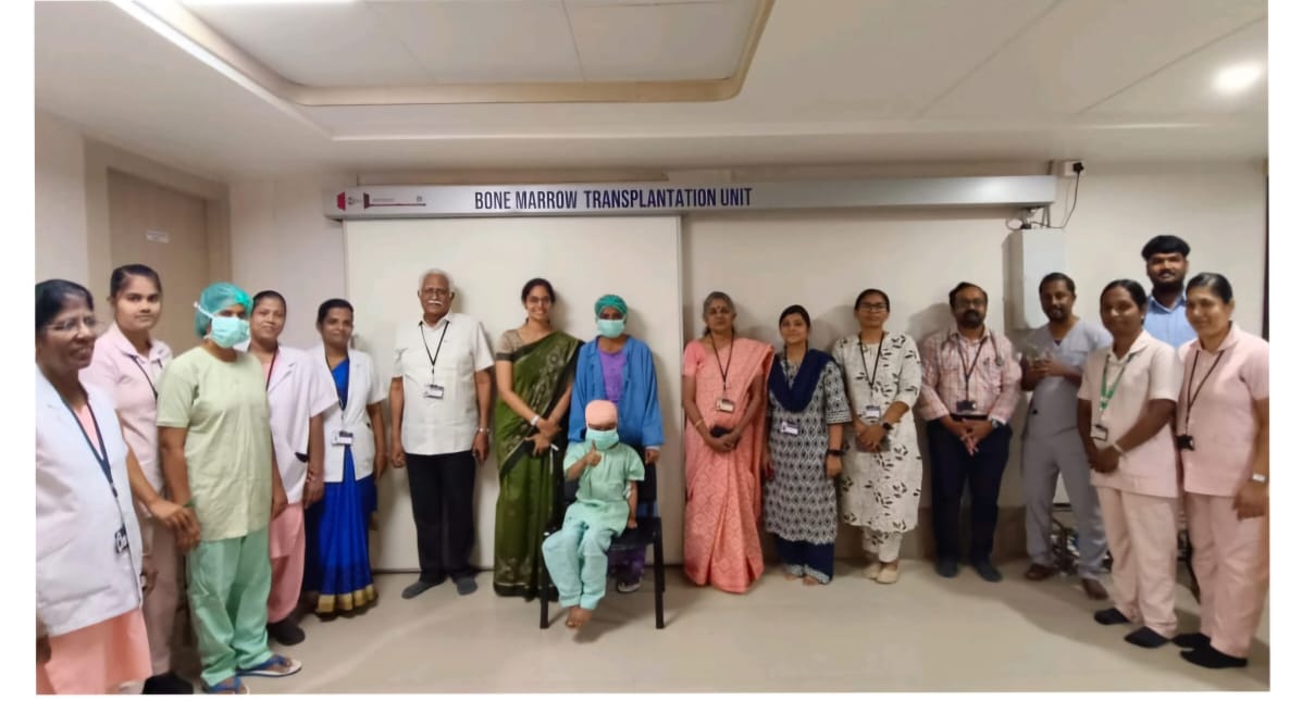 The second pediatric BMT was conducted successfully by our BMT team