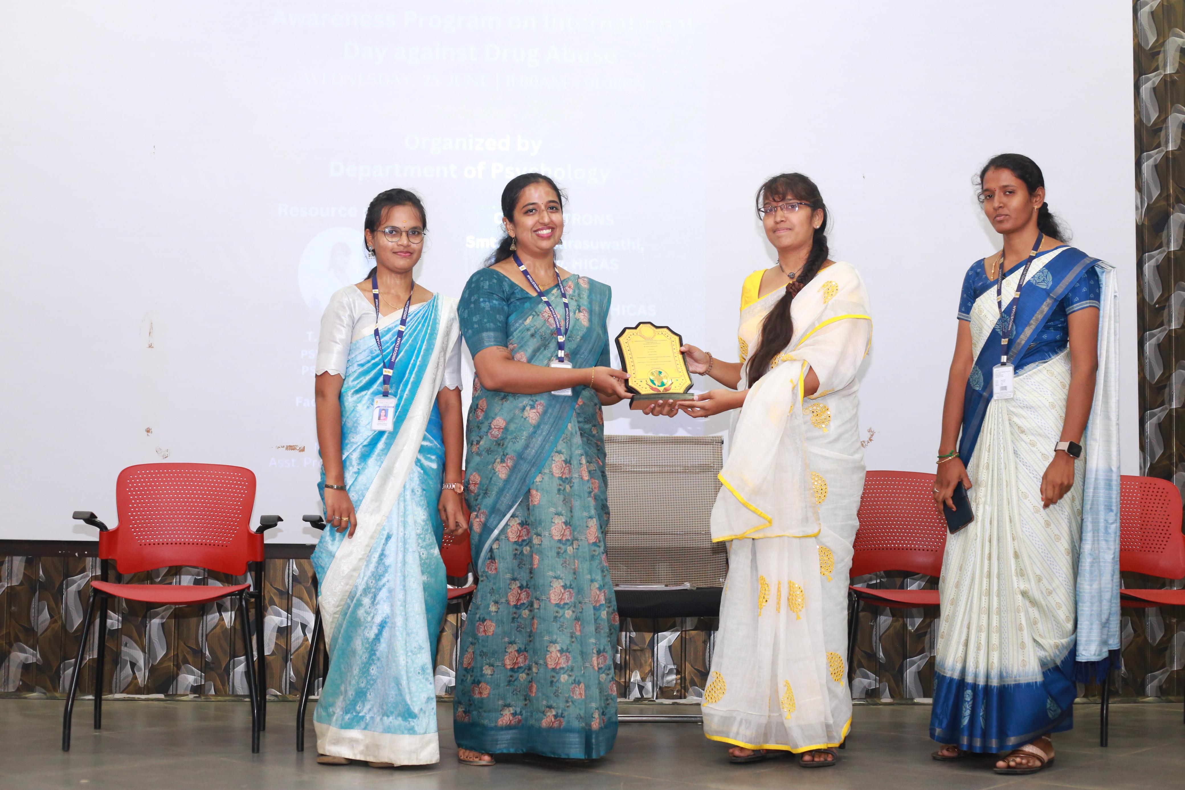 Guest Lecture on ‘Toxic Trends: Drugs, Peer Pressure and Pop Culture’ @ Hindusthan College of Arts and Science, Coimbatore