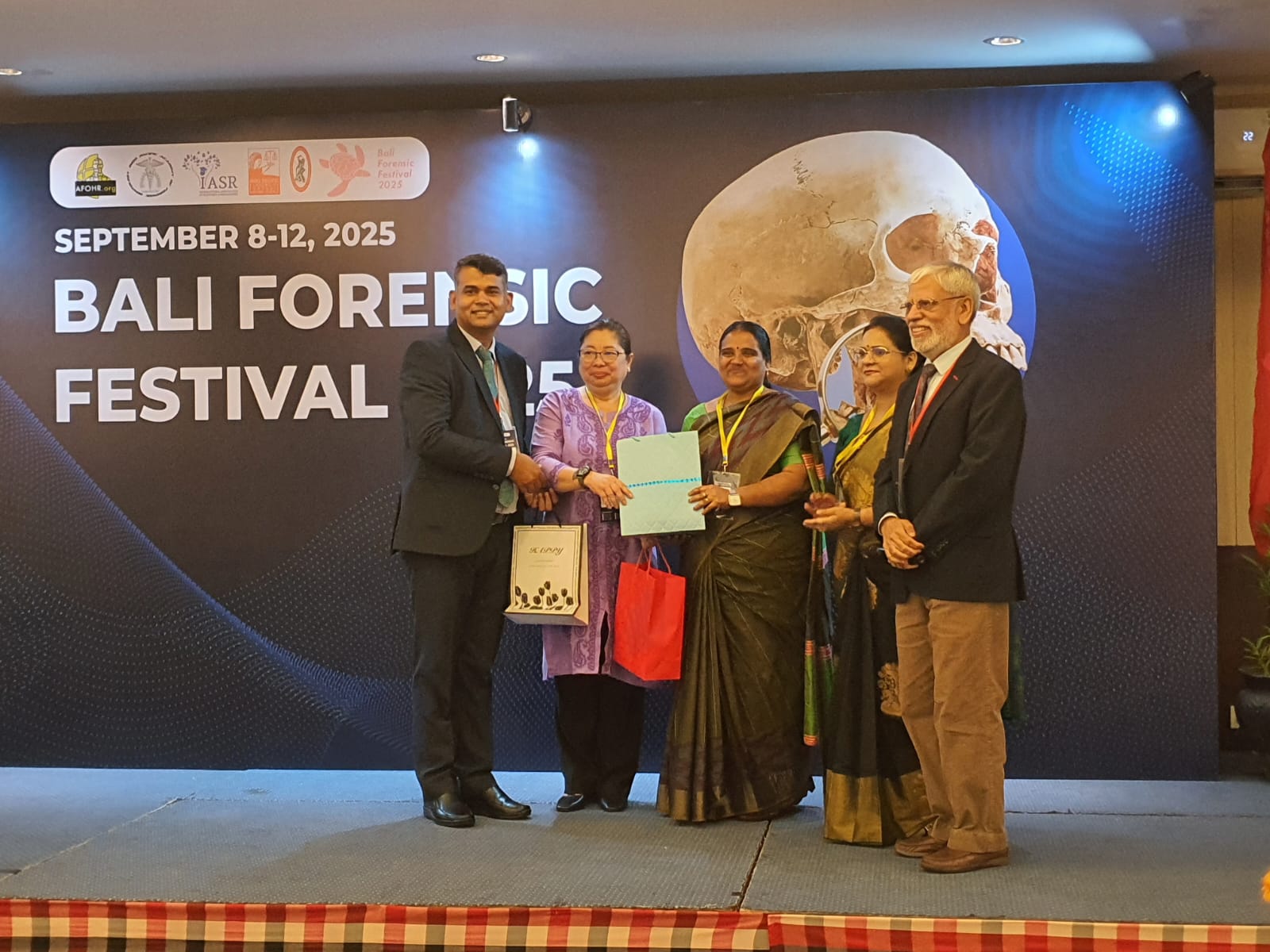 Dr.Jeyadeepa, Principal, PSG College of Nursing, at Forensic conference, Bali