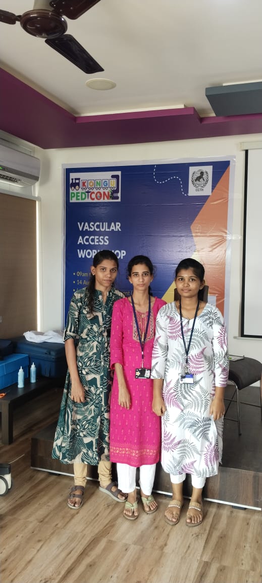 Department of Nursing Services actively participated in the Vascular Access Workshop organized as a pre-conference session of the 49th Annual State Conference of IAP–TNSC (PEDICON 2025) Coimbatore Child Trust Hospital, Coimbatore