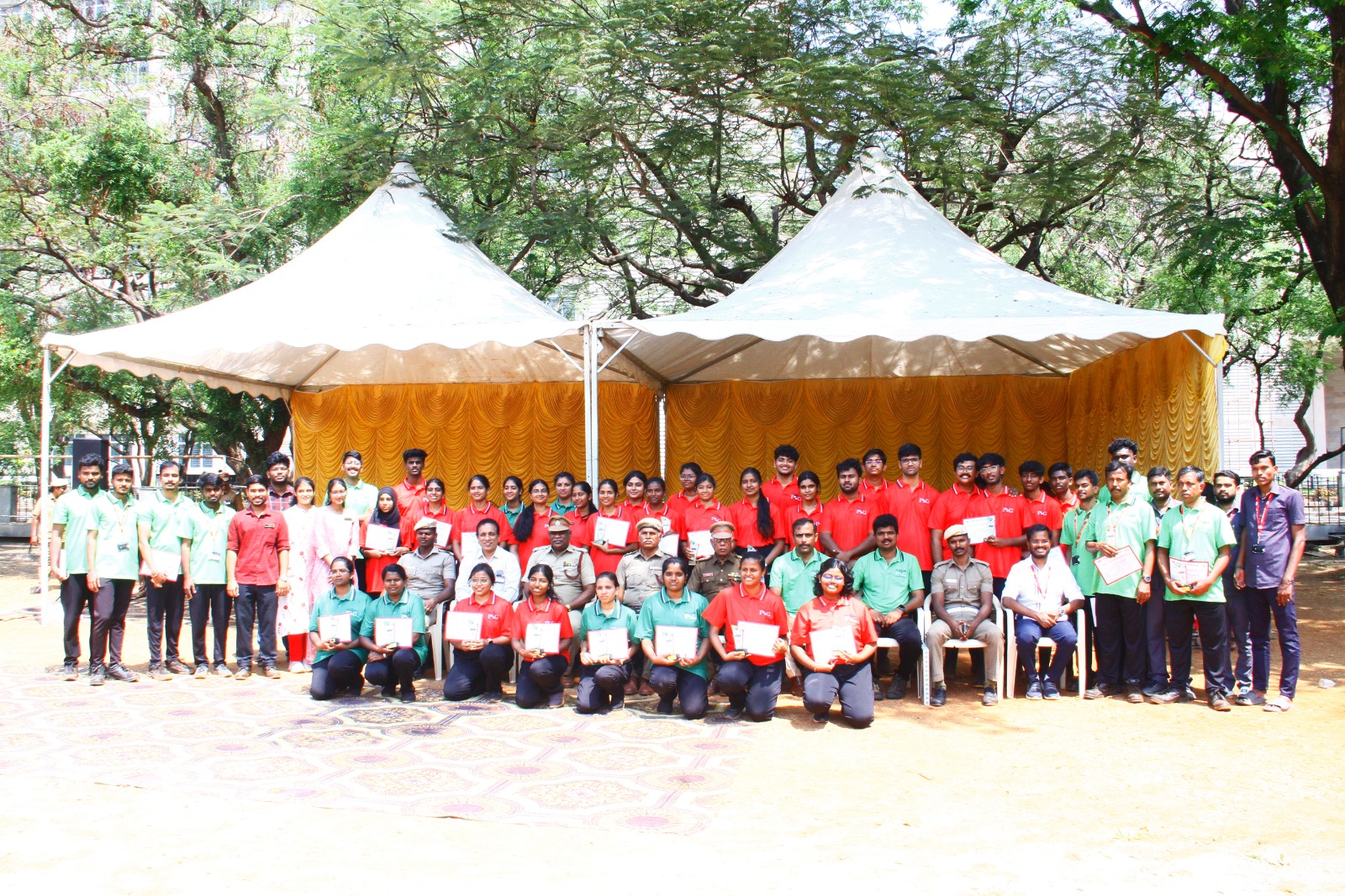 The 55th National Safety Day Awareness Program at the PSG IMSR Mini Ground